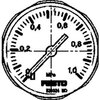Pressure gauge MA-27-1,0-M5-MPA 526324